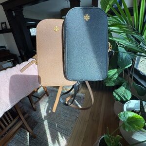 Tory Burch Tan Leather Crossbody Pouch